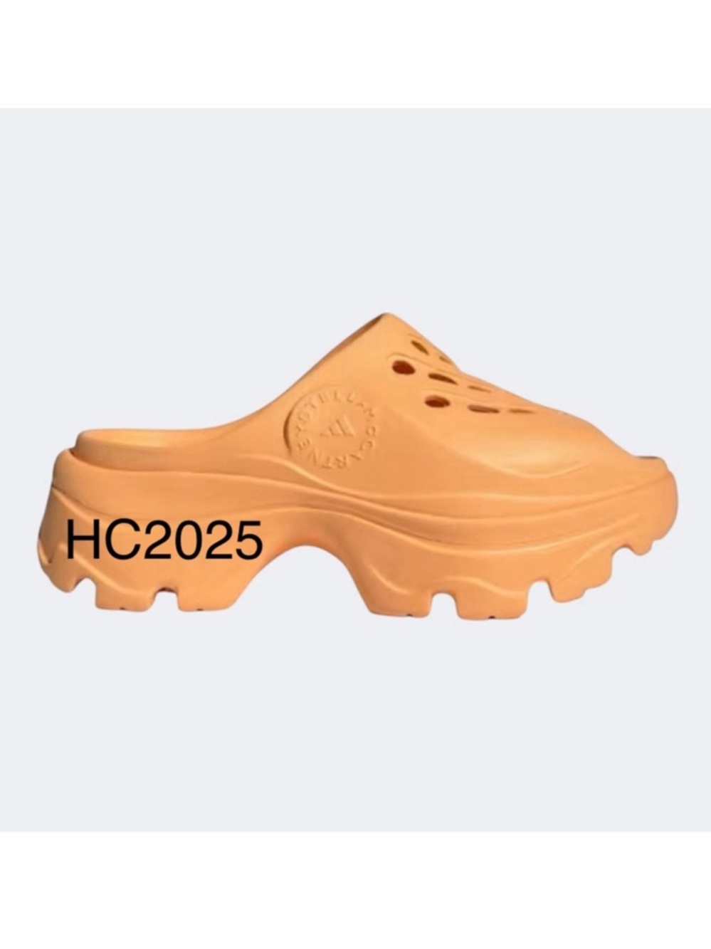 Adidas X Stella McCartney Platform Clog Slide Orange